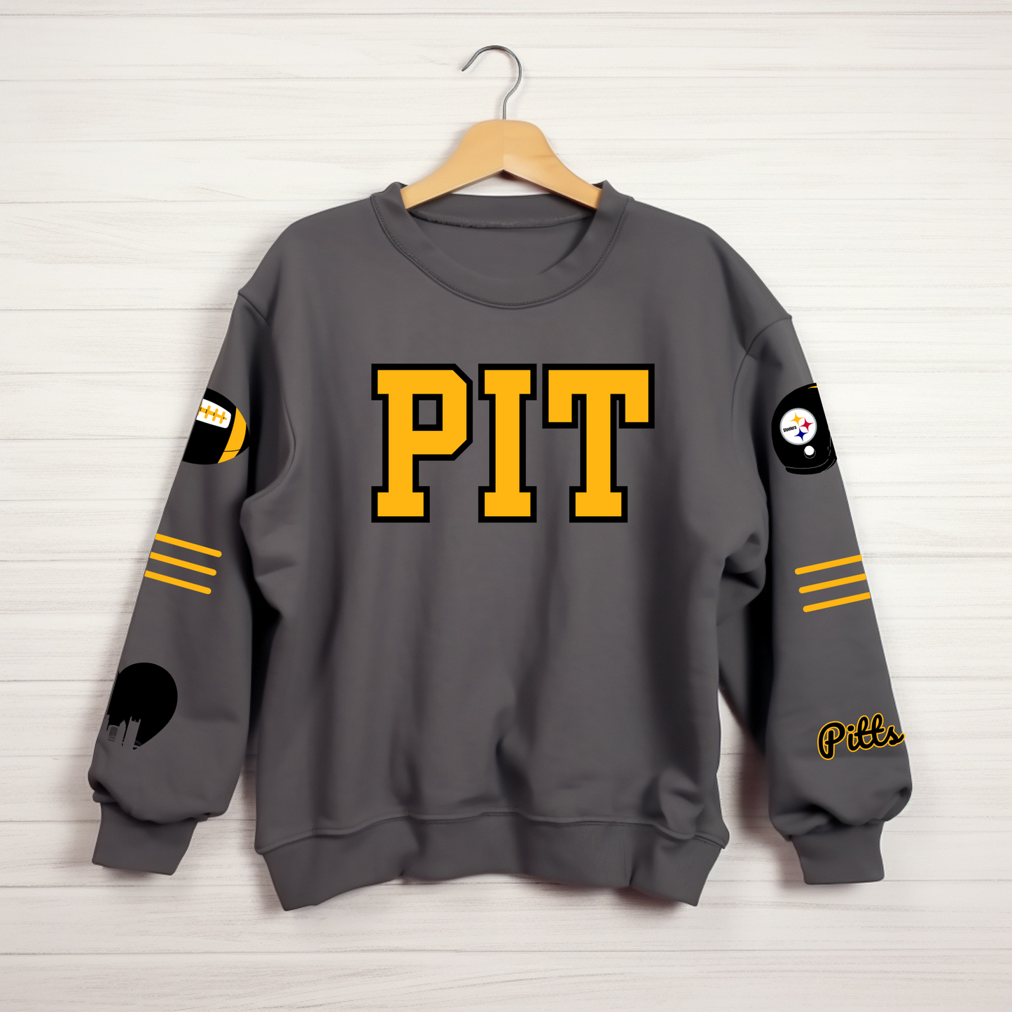 PIT Varsity Football Crewneck and Hoodie