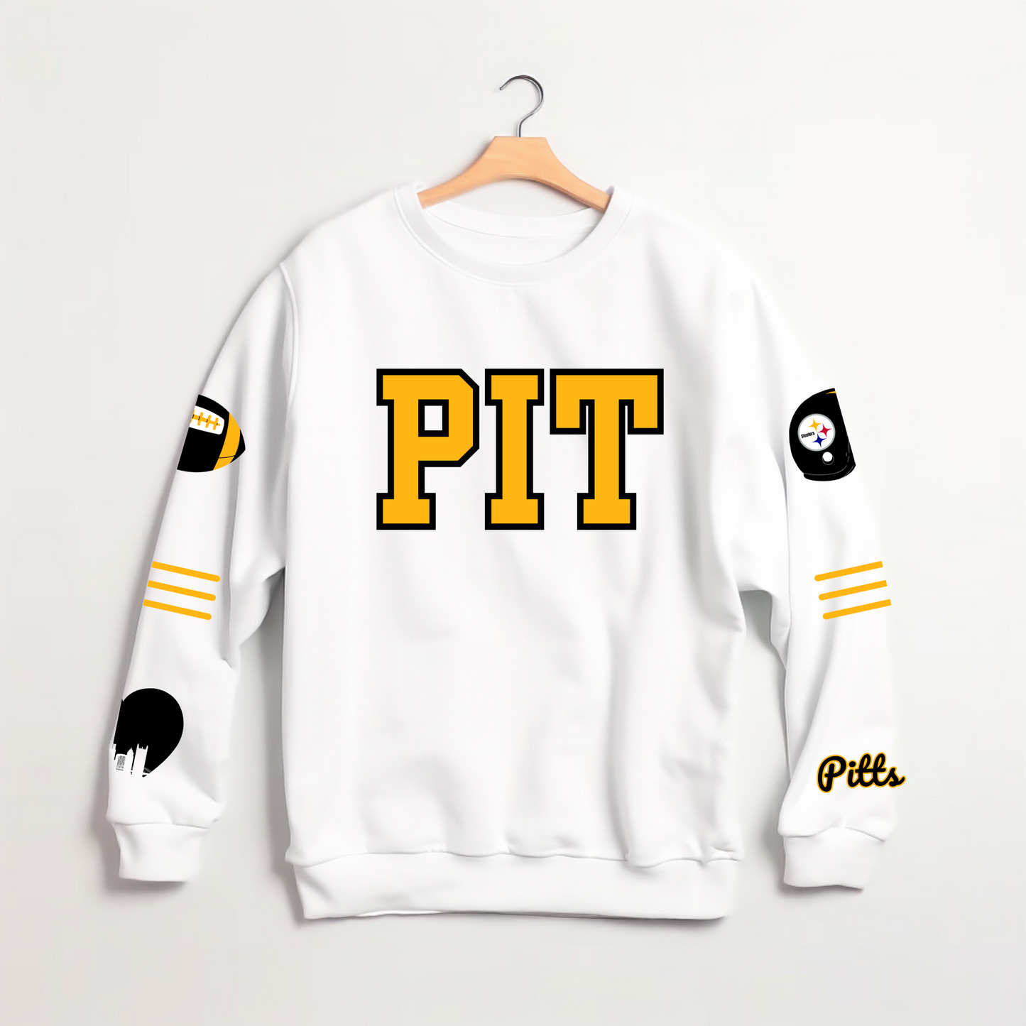 PIT Varsity Football Crewneck and Hoodie