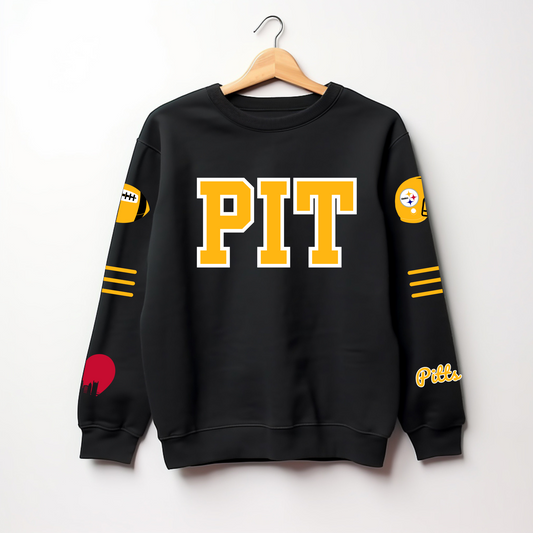 PIT Varsity Football Crewneck and Hoodie