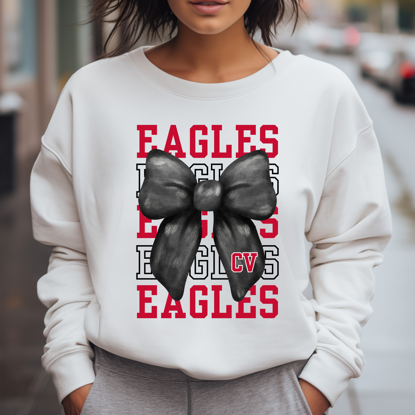 CV Eagles Cheer Bow